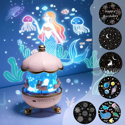 🌟 Çocuk Projektör Lamba (Müzikli)